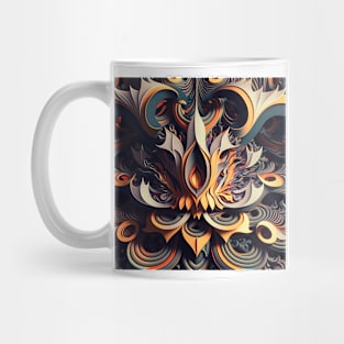 Abstract Wood Graffiti Modern Artistry Mug